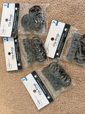 Mainstays 1" Bronze Curtain Clip Rings